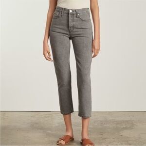 NWT Everlane The 90’ Cheeky Jeans in Acid Grey Size 30 Crop